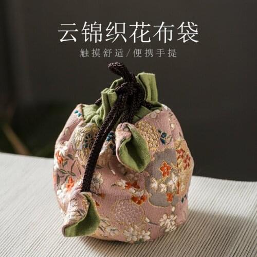 Tea Cup Bag Master Cup Single Cup Bag Storage Bag Small Cloth Bag Handbag Thickened Cloth Bag Storage Bag