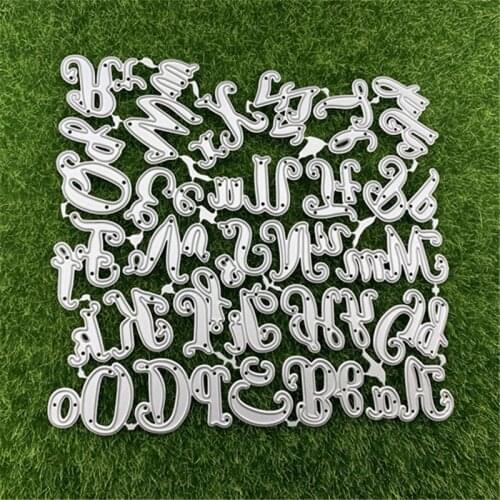 Dies A set of 26-letter metal cutting molds for DIY scrapbook decoration embossing manual die-cutting templates