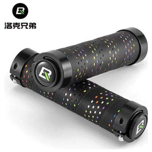 ROCKBROS Non-Slip Non-Stick Hand Comfortable Grip Bicycle Accessories Parts Dual Lock-on Bike Grips Bicycle BMX