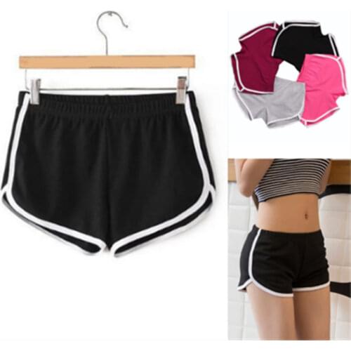 Women Candy color stretch cotton shorts feminine sports shorts YF004