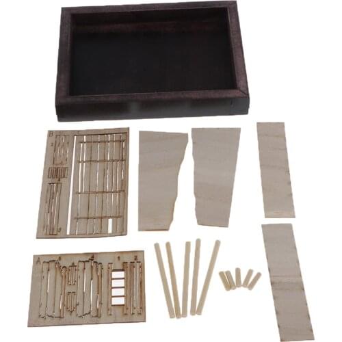 1:35 Wooden Platform Trench Model DIY Scene Scenery Layout Accs
