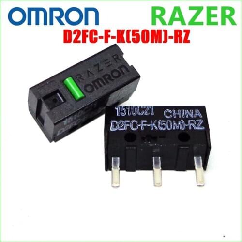 10PCS OMRON&RAZER mouse micro switch D2FC-F-K(50M)-RZ White dot mouse microswitch New And Original