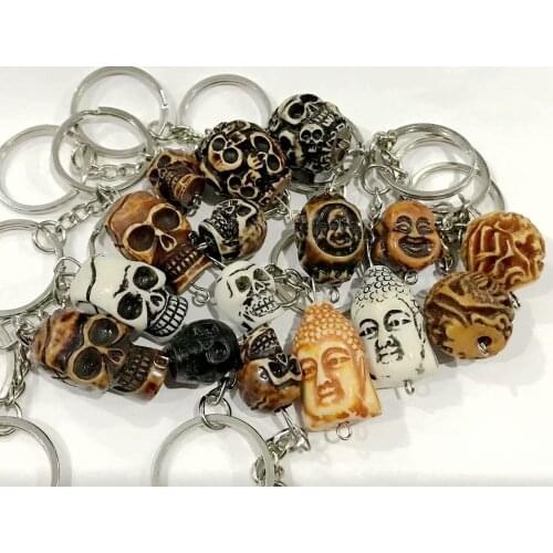 20 pcs Fashion Punk Skull Jewelry Skeleton Couple Keychain