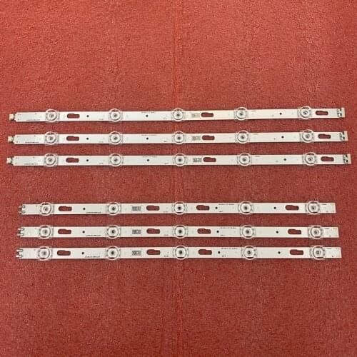 6pcs LED bar for Samsung UE43TU7100K UE43TU8070U UE43TU7090U UA43TU7000 UA43TU8000 JL.D430A1330-408AR 408AL-M_V02 CY-GT043HGAY1V