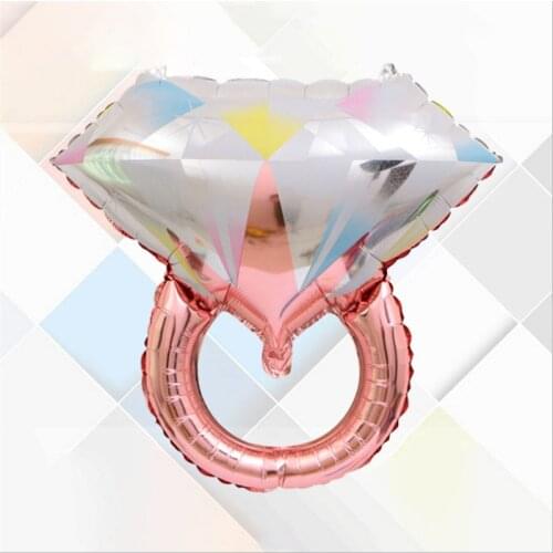 Diamond Ring Aluminum Balloon I Do Valentines Day Wedding Room Decoration Children 's Birthday Party Supplies
