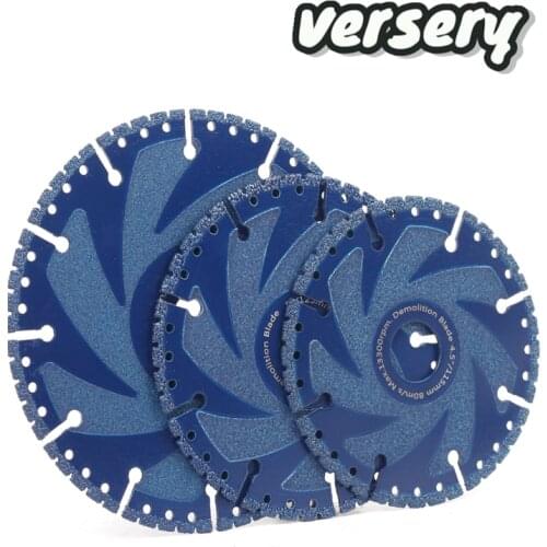 115/125/150mm Vacuum Brazed Diamond Saw Blade Multi-Purpose Demolition Cutting Disc For Steel Metal Stone Cast Iron Rebar Wood