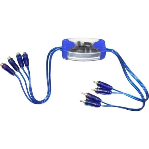 4RCA Audio Filter Eliminates Sound Noise and Improves Sound Effect Car Audio Filter