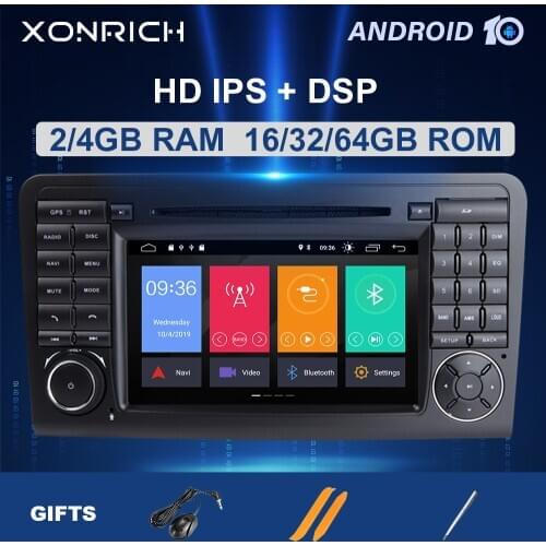 IPS DSP 64GB 2 Dn Android 10 Car DVD Player GPS FOR BENZ ML 320/ML 350/W164(2005-2012)GL Radio Multimedia Navigation head unit