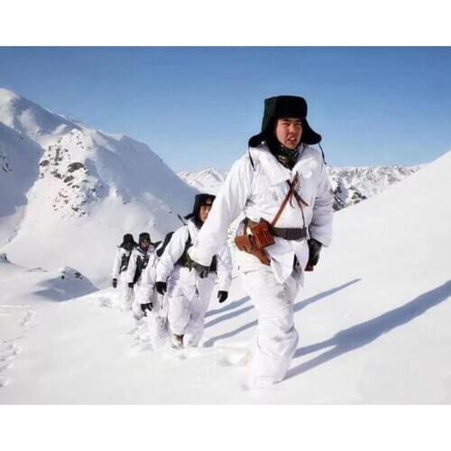 White Snow Camouflage Ghillie Suits Hunting Bionic Color Hunting Clothes Ski Suit Cloak Clothing for Winter Outdoor