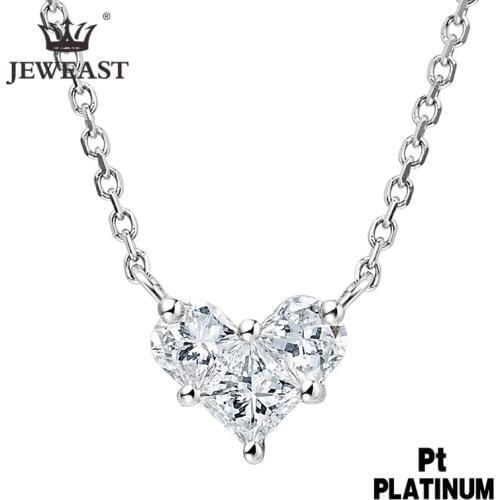 WAQY Pt950 Pure Gold Necklace Real Platinum Solid Gold Chain Mens Good Simple Upscale Trendy Fine Jewelry Hot Sell New 2020