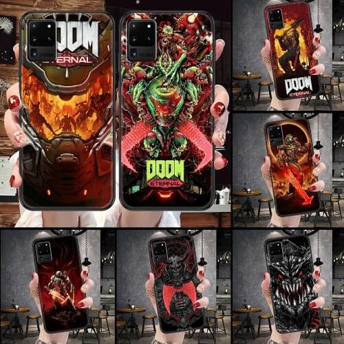 Doom game ETERNAL Phone case For Samsung Galaxy Note 4 8 9 10 20 S8 S9 S10 S10E S20 Plus UITRA Ultra black soft waterproof tpu