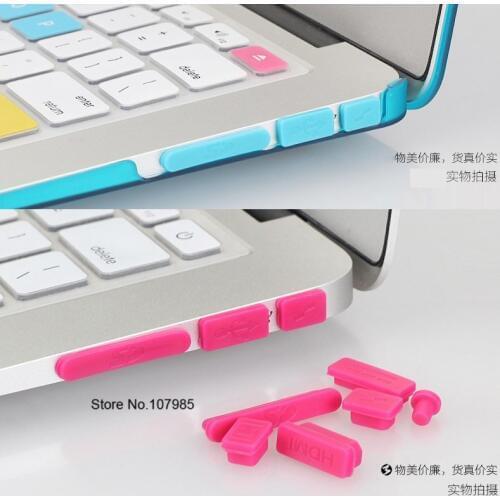 Colorful Soft Silicone Dust Plug For Macbook Pro 13" 15" A1278 A1286 Ports Laptop Rubber Anti-Dust Plug Dustproof Cover Stopper