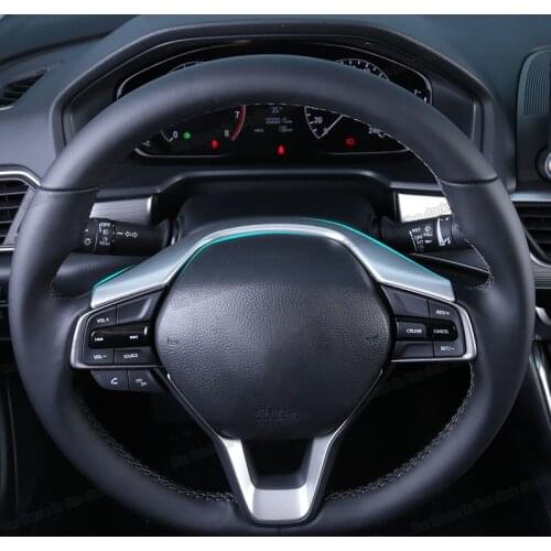 Lsrtw2017 Car Steering Wheel Trim Decoration Chrome Cover for Honda Accord 10th 2018 2019 2020 2021 Accessories Auto Styling