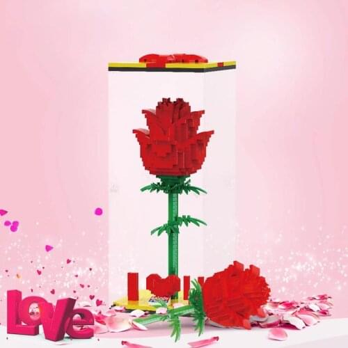 Wonderlife ABS Plastic Valentines Day Educational DIY LOVE Model Mini Build Blocks Gift Toys