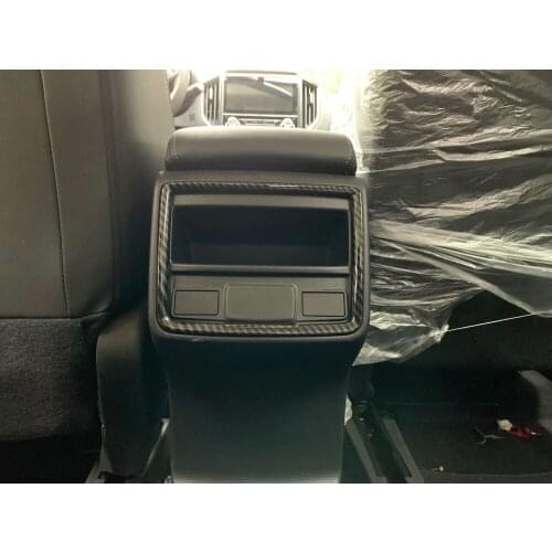 For Subaru Forester SK 2018 2019 2020 Interior Accessories ABS Carbon Fiber Rear Seat Air Conditional Vent Cover Trim styling
