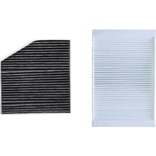 Cabin Filter 2 Pcs For Mercedes Benz C-CLASS W205 A205 C205 S205 2013-2019 Model Built in External Air Conditioning Filter Set