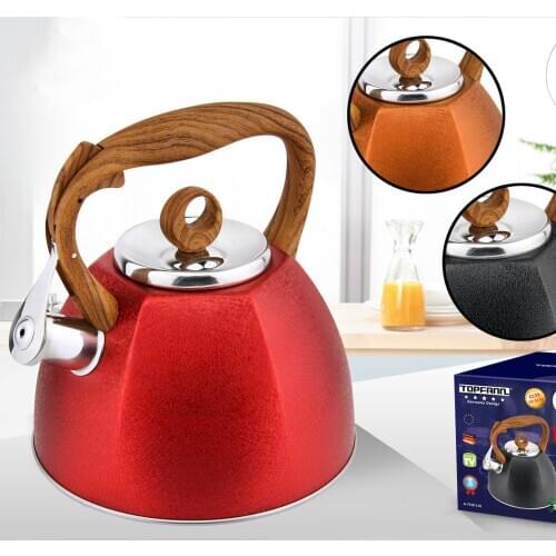 Hausroland stainless steel whistling Kettle snow coating lantern water kettle boiler