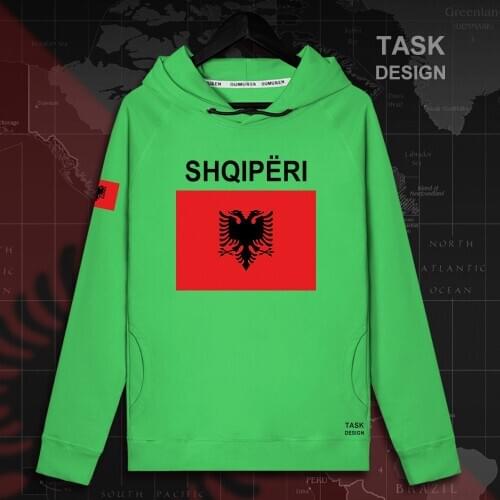 Republic of Albania ALB Albanian mens hoodie pullovers hoodies men sweatshirt streetwear clothing hip hop tracksuit nation flag