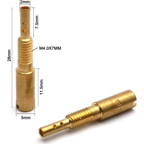 Motorcycle Carburetor Pilot Jets Slow Jet M4.0x0.7mm for Mikuni Carb HS40 VM28 /486 RS34-RS40 Size 37.5-65