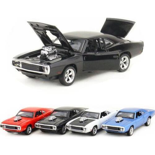 Classic Metal Car 1:32 Scale Fast Model Cars Scale Dodge Charger Model Alloy Toy Cars Diecast Toys for Kids gift