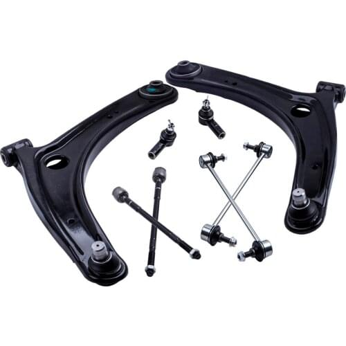 8Pcs Suspension Kit Front Control Arm Ball Joint Tie Rod Sway Bar Link Steering for Mitsubishi Lancer 2008-2017 ES Sportback