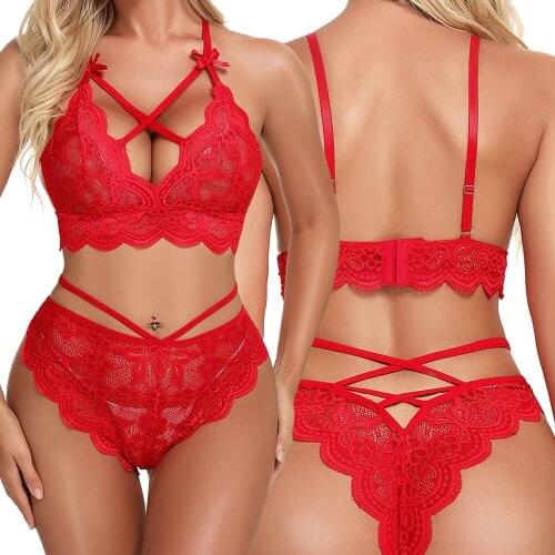 Plus Size Sexy Lingerie Set Women Underwear Porno Bowknot Sexy Bra Set Porno Sensual Lingerie Woman Erotic Costumes