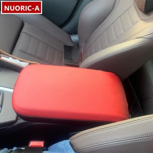 Leather Center Console Armrest Box Protection Sleeve Decoration Cover Trim Car Styling For BMW X3 G01 G08 2019-2020