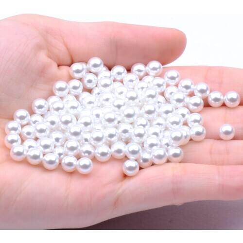 No Hole Round Pearls 1.5-12mm Different Quantities And Colors To Choose Imitation Craft Art DIY Bead Nail Decorations
