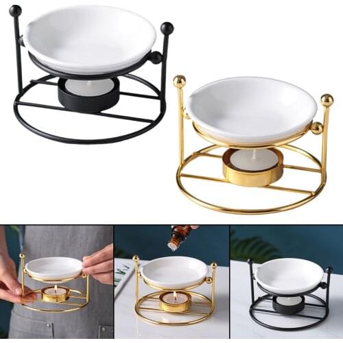 Metal Essential Oil Burner Candle Tealight Holder Burner Aroma Diffuser
