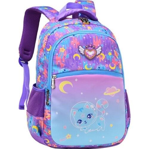 Cute Colorful Kids Backpack for Girls Boys Waterproof Animal Prints School Bags Two Size Primary Backpacks for School Grade1-3-6