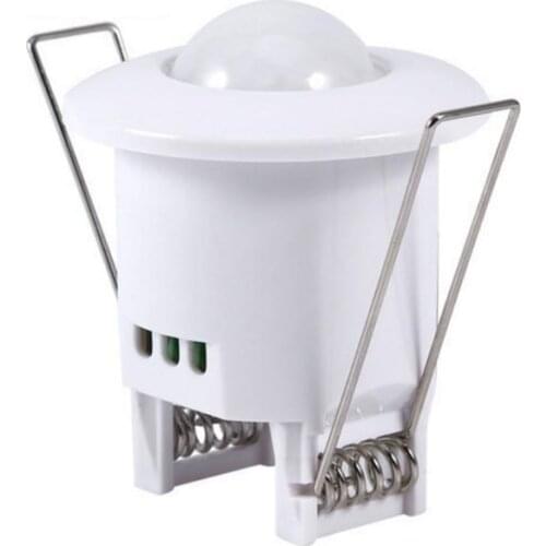 Mini Infrared Motion Sensor Switch 360 Degree PIR Detection Recessed Ceiling Occupancy Motion Sensor Detector Lamp Light Switch