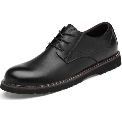 Men Genuine Leather Business Formal Shoes Men Cow Leather Shoes Wedding Party Dress Shoe
