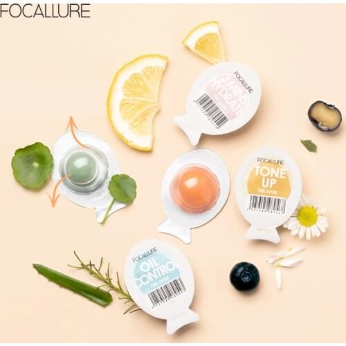 FOCALLURE Small Egg Mask Mud Mask Serum Mask Deep Moisturizing Firming Anti-whrink Brightening Skin Water Smooth Face Care TSLM1