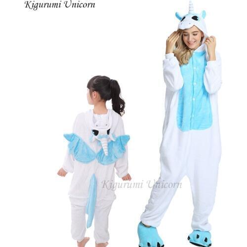 Boys Girls Pajamas Sets Kigurumi Unicorn Pajamas For Women Men Onesie Adults Animal Tiger Stitch Sleepwear Cosplay Pyjamas Kids