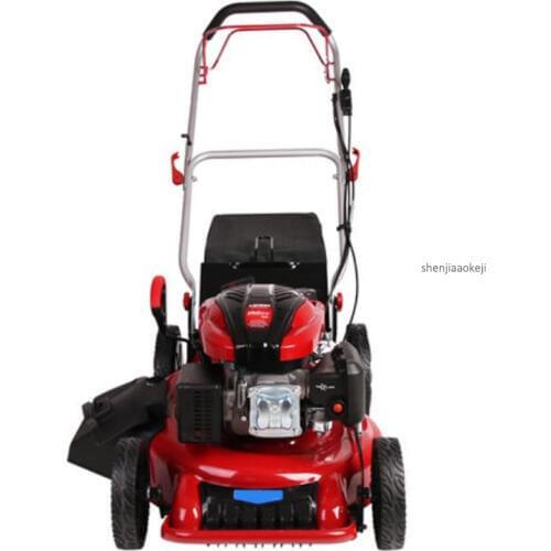 Self-propelled Hand Push-type Four-stroke Gasoline Mower Gasoline Engine 8-gear Height Adjust Weeder MDSLX-196EA Lawn Mower 1PC