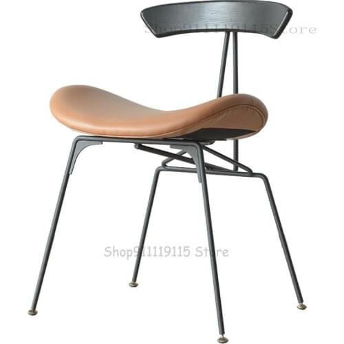Nordic Industrial Dining Chair Light Luxury Retro Loft Designer Stool Ant Chair Simple Home Back Chair