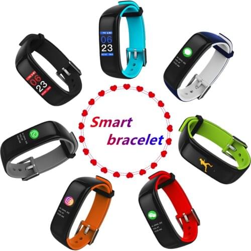 P1 Plus Color Display Smart Band Sport Bracelet Long Standby Sleep Heart Rate Intelligent Track Pressure Monitor Wristband