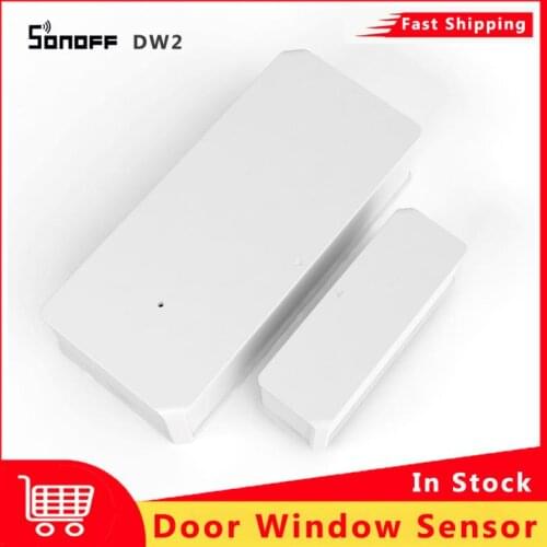 SONOFF DW2 Smart WiFi Safe Door Window Sensor Alarm Automation Security Lock Detector Work with eWelink APP Alexa Google Home