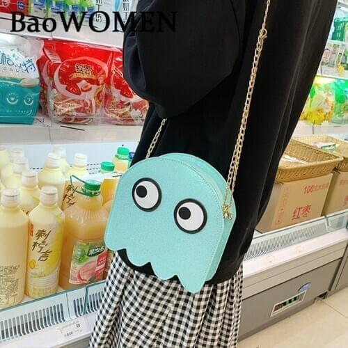 BaoWomen Messenger Bag Zipper New Crossbody Bag Plush Expression Corduroy Cute Handle Bags Shoulder Bag