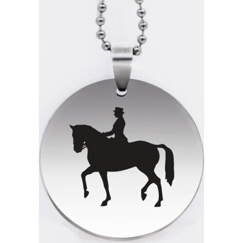 Ufine jewelry Riding enthusiast pendant army card horse riding fan stainless steel customed necklace N4505