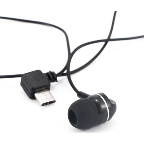 Great Quality Universal Single Side Mono Wire Micro USB 5 Pins Port Stereo Headset In-Ear Bluetooth Auxiliary Earphone