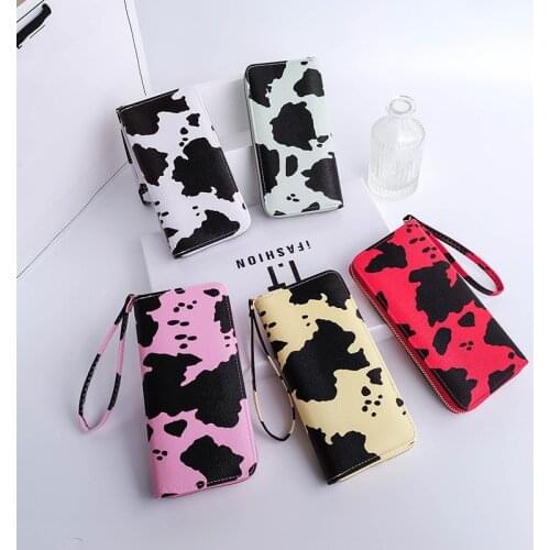Zipper Wallet Women Long Large-capacity Clutch Fashion Wallet Stitching Contrast Color Coin Purse Mobile Phone Bag