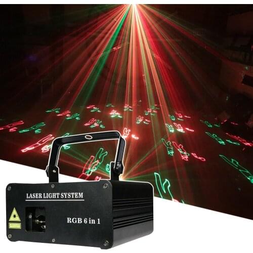 1.5W DMX Control RGB Laser Strobe Disco DJ Beam Spot 2IN1 Stage Lighting Effect Party Dance Club Wedding DJ Pattern Lighting