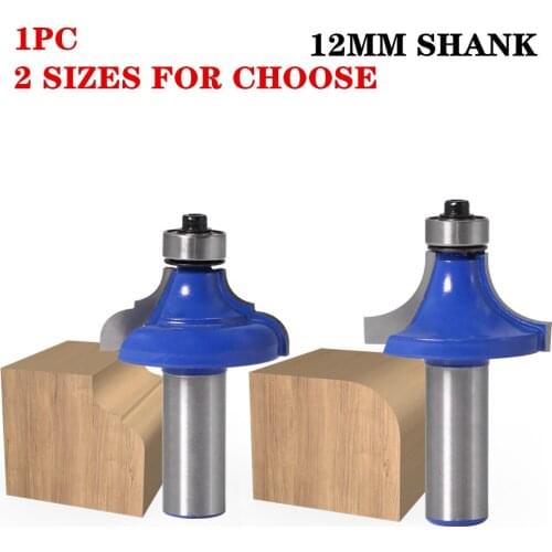 1Pc 12mm Shank Picture Frame With 2 Flute Corner Round Over Router Bit With Bearing Tungsten Tools Router Bits For Wood