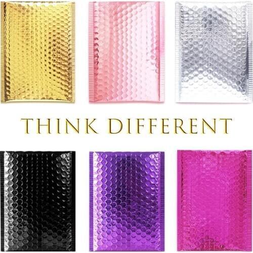 10Pcs Aluminum Foil Bubble Mailer Padded Envelopes Shipping Bag Courier Bags Self-Sealing Packaging Bags Shockproof Pouch