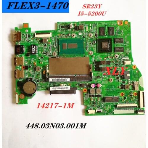 14217-1M SR23YI5-5200UFor Lenovo FLEX3-1470 laptop motherboard GT920M- 2GB 448.03N03.001Mested good free shipping
