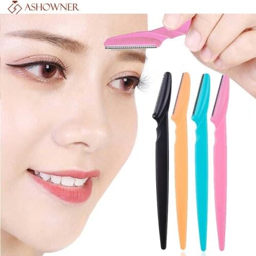 2/5 pcs Eyebrow Trimmer Portable Eyebrow Razor Shaver Eye Brow Epilation Hair Removal Cutters Safety Razor Woman Makeup