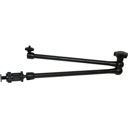 20Inch Adjustable Articulating Friction ic Arm with Hot Shoe Mount for LED Light DSLR Rig LCD Monitor
