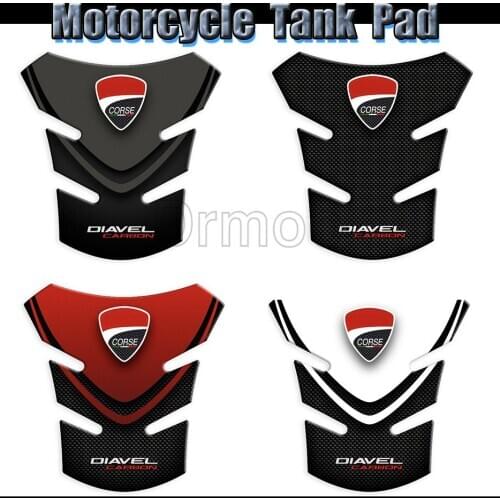 3D Logo Motorcycle Sticker Tankpad Sticker Tank Pad Motorbike Racing Protector Decals For Ducati Diavel 1260S