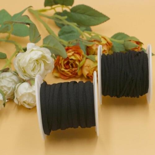 5/10/30M/pack black and white Elastic Bands Elastic Rope For Rope Rubber Band String Mask Ear Cord Round Elastic Band